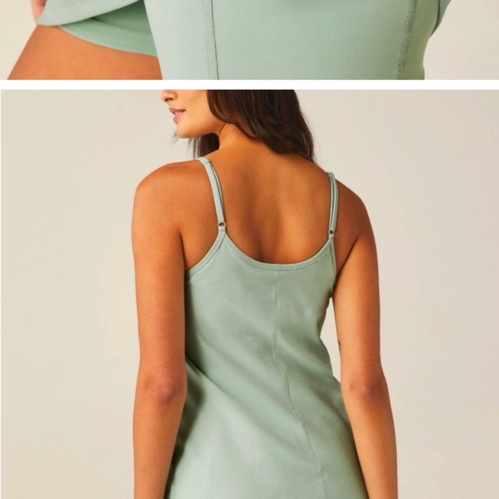 Beyond Yoga Spacedye Essence Dress Minty Slate Heather - Picture 15 of 15